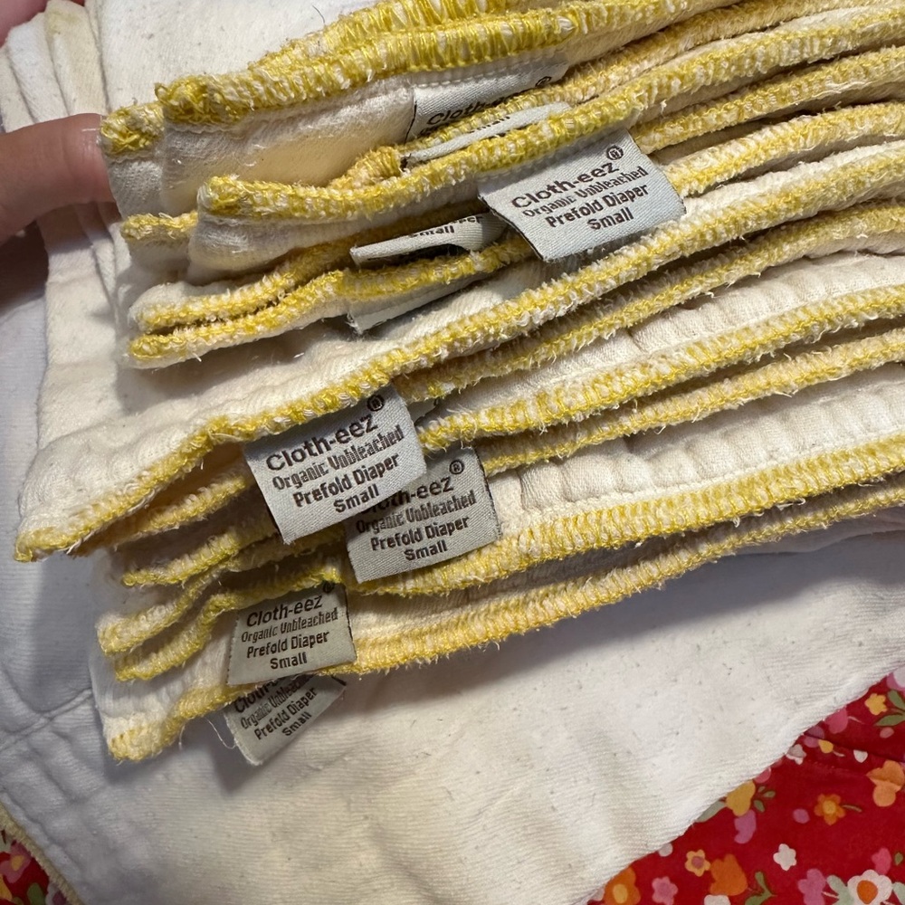 Dozen GMD Cloth-eez Organic Cotton Small Prefolds
